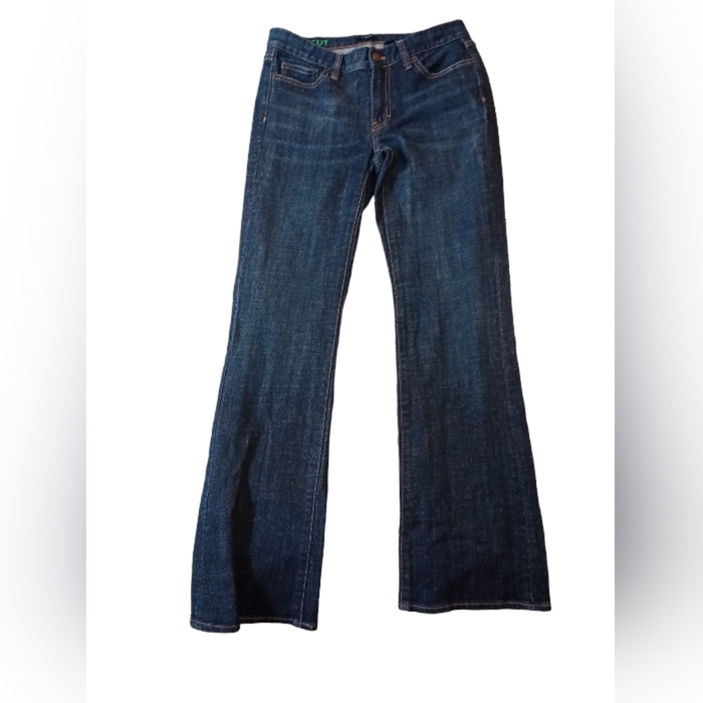 J Crew stretch size 28R , women's boot cut jeans